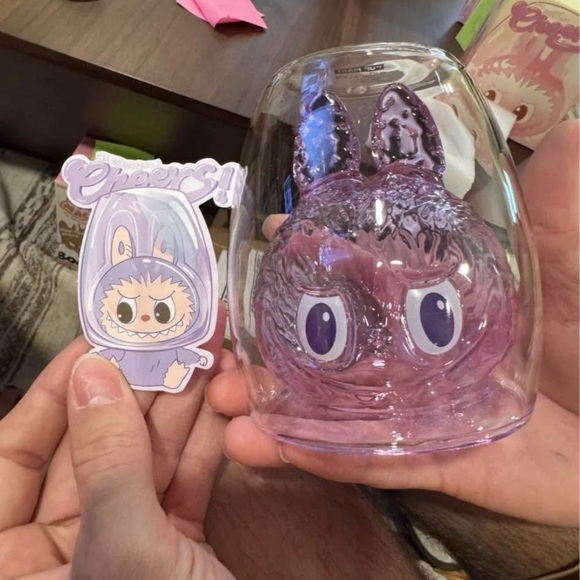 POP MART- LABUBU The Monsters Cheers Series Double Walled Glass - AUTHENTIC - Picture 4 of 7